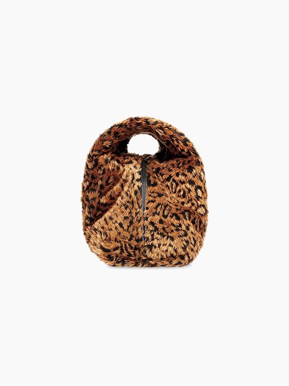 Balenciaga Puffer Medium Leopard Faux Fur Bag Brown Black $3,290 - Picture 4 of 10